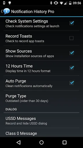ภาพหน้าจอของ Notification History Pro