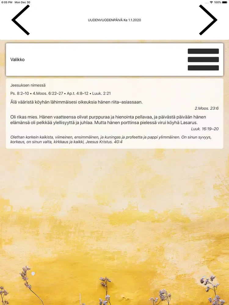 Скриншоты Päivän Tunnussana 2020 iPad 