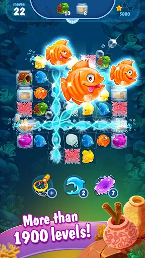 Captures d'écran de Mermaid - treasure match-3