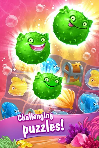 Captures d'écran de Mermaid - treasure match-3