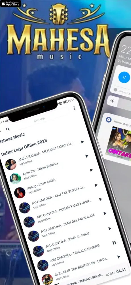 Capturas de tela do Dangdut Mahesa Music Offline