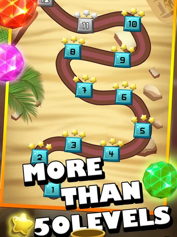 Tangkapan layar Bubble Ball Marble Shooter Mania - Jewels Shooting iPad 