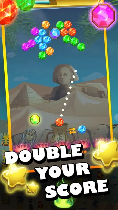 Tangkapan layar Bubble Ball Marble Shooter Mania - Jewels Shooting