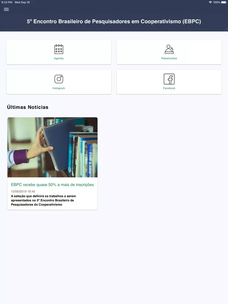 5º EBPC iPad  स्क्रीनशॉट
