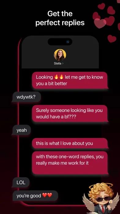 Скриншоты Mr Rizz: AI Texting Wingman