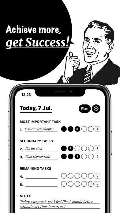 Captures d'écran de Success Weekly Planner