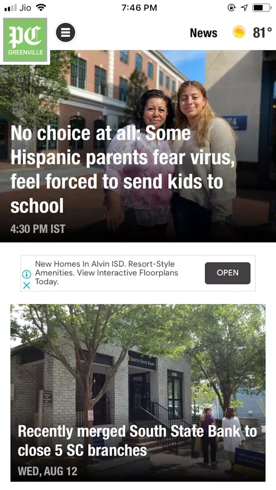 Captures d'écran de Post and Courier Greenville