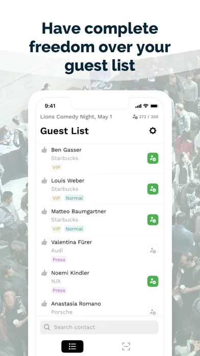 Check-in & Guestlist | evenito应用截图