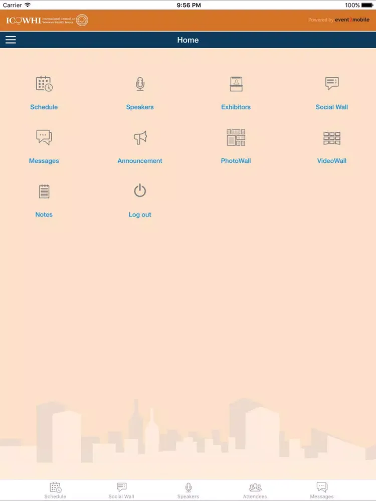 Zrzuty ekranu ICOWHI 2016 iPad 
