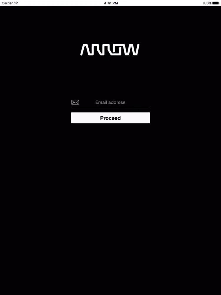 Tangkapan skrin Arrow Electronics Events iPad 