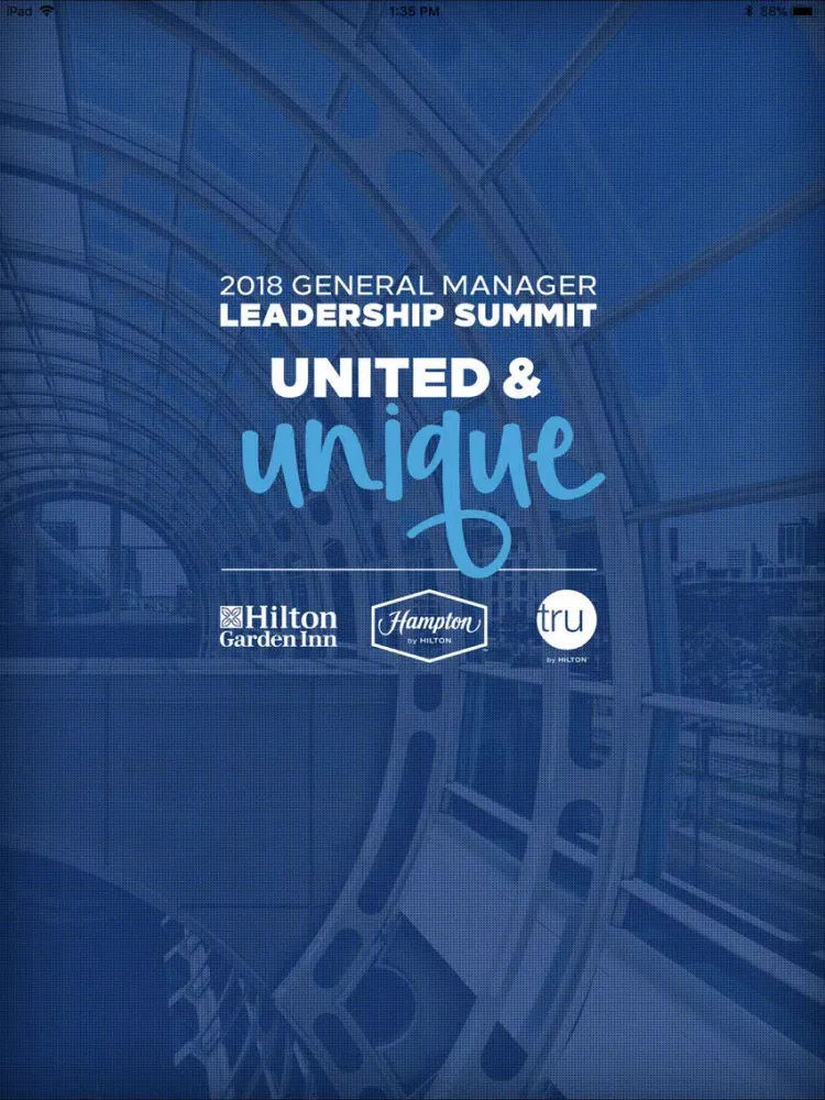 Capturas de tela do GMLS Summit iPad 