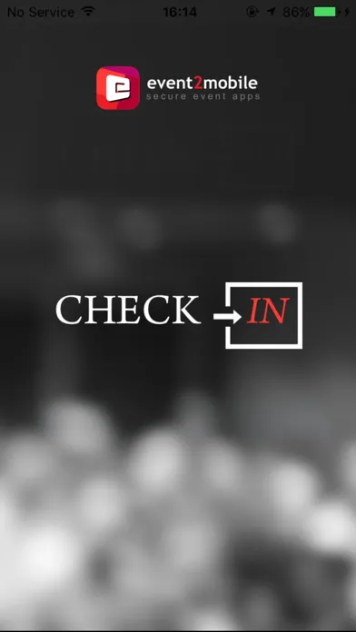 Capturas de tela do e2m Check-in