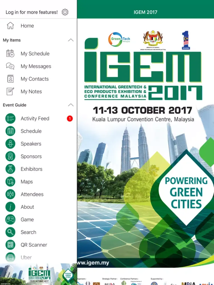 Screenshot di iGEM 2017 iPad 