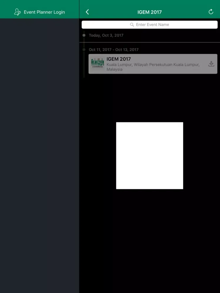Screenshot di iGEM 2017 iPad 