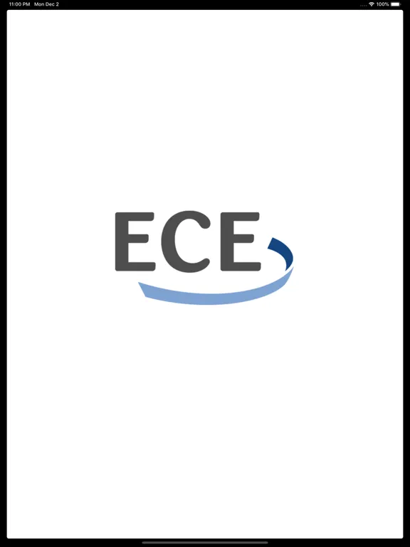 Ảnh chụp màn hình của ECE Events iPad 