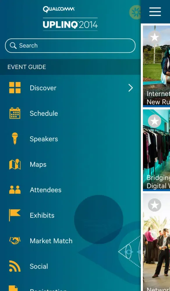 Captures d'écran de Qualcomm Uplinq™ 2014 Official App