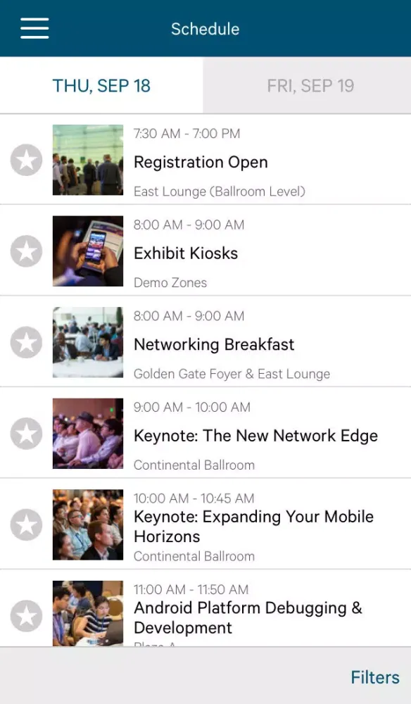 Captures d'écran de Qualcomm Uplinq™ 2014 Official App