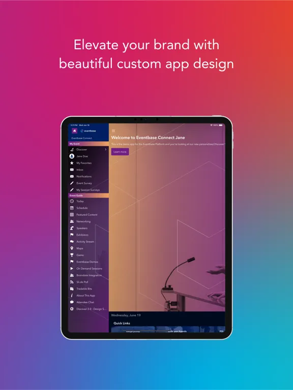 Eventbase Connect iPad 應用截圖