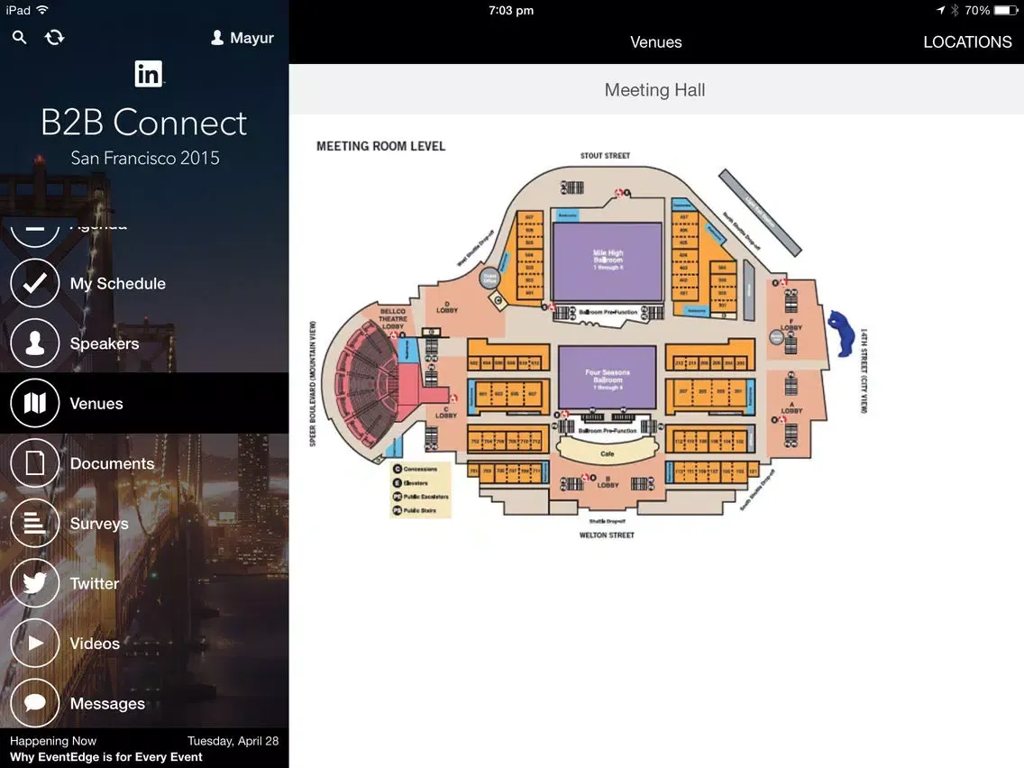 B2B Connect 2015 iPad  Screenshots
