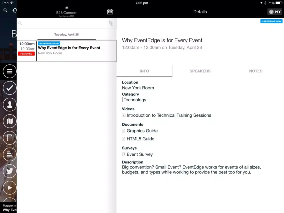 B2B Connect 2015 iPad  Screenshots