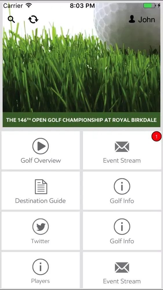 Zrzuty ekranu GOLF HUB 2017