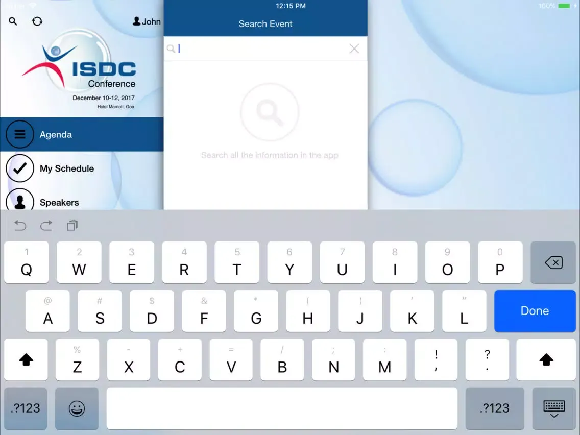 ISDC 2017 Conference iPad 应用截图