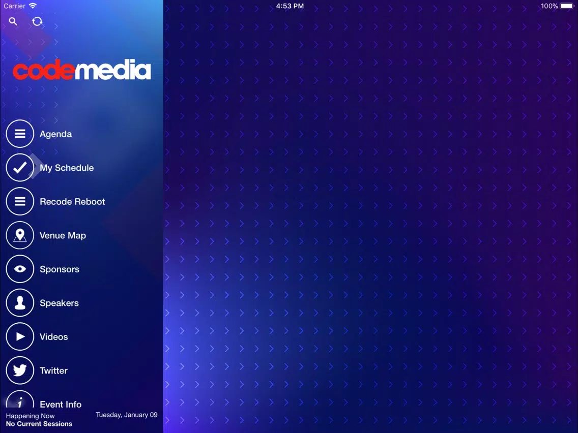 Captures d'écran de Code Media 2019 iPad 