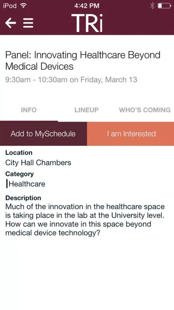 Capturas de tela do Tech Ranch International March 13-17, 2015