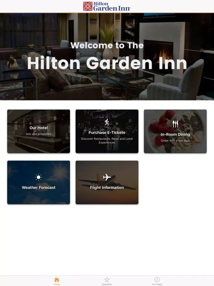 Capturas de tela do Hilton Garden Inn Toronto—YYZ iPad 