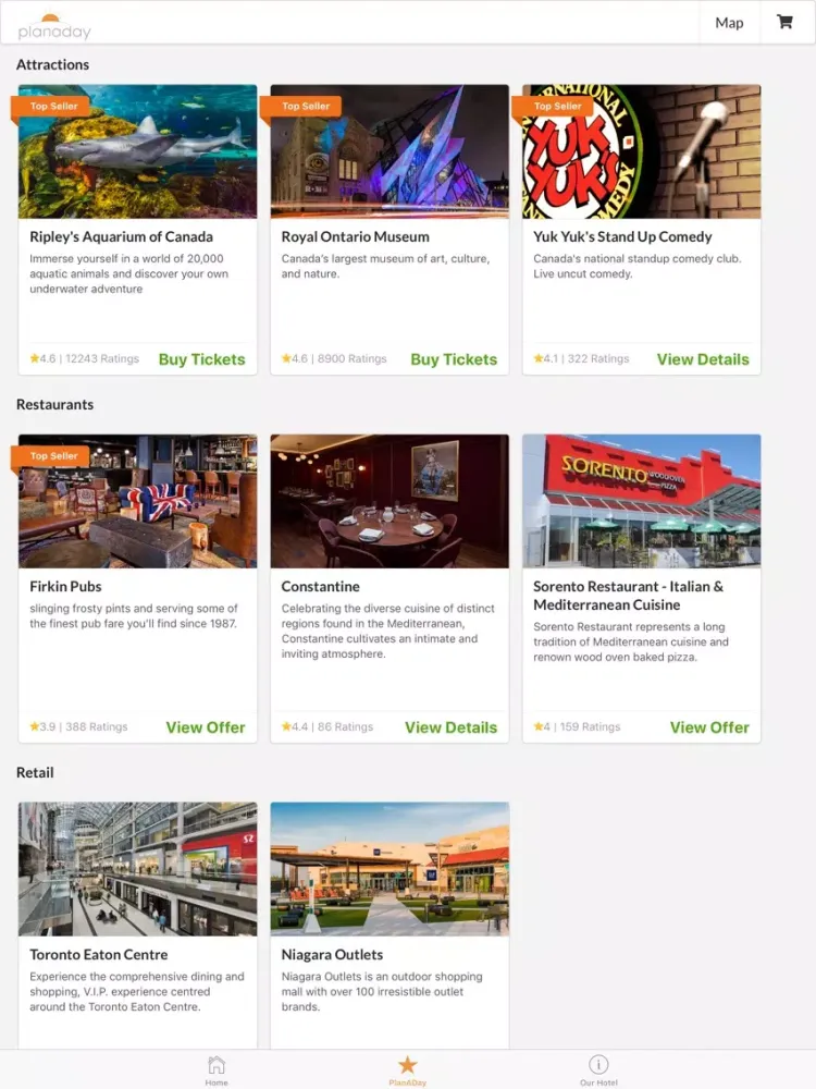Capturas de tela do Hilton Garden Inn Toronto—YYZ iPad 
