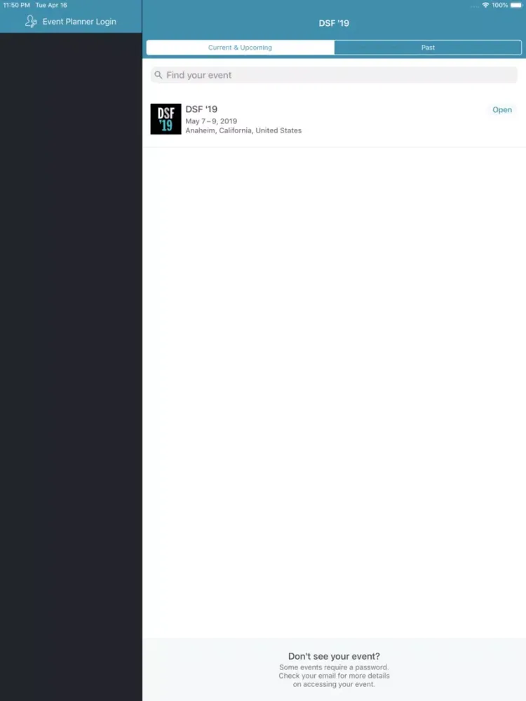 DSF '19 iPad  스크린샷