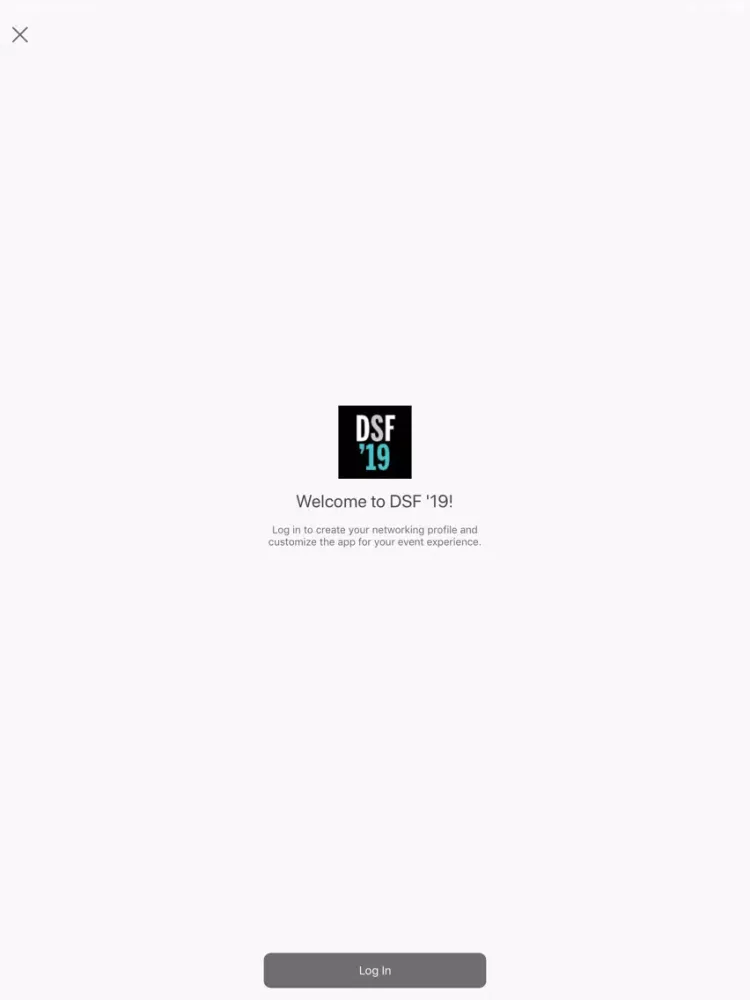 DSF '19 iPad  스크린샷