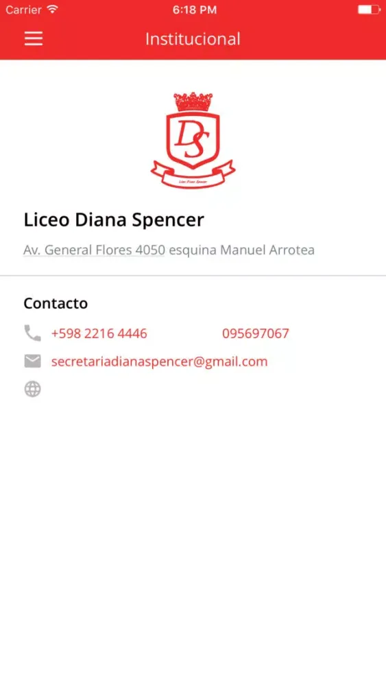 Liceo Diana Spencer スクリーンショット