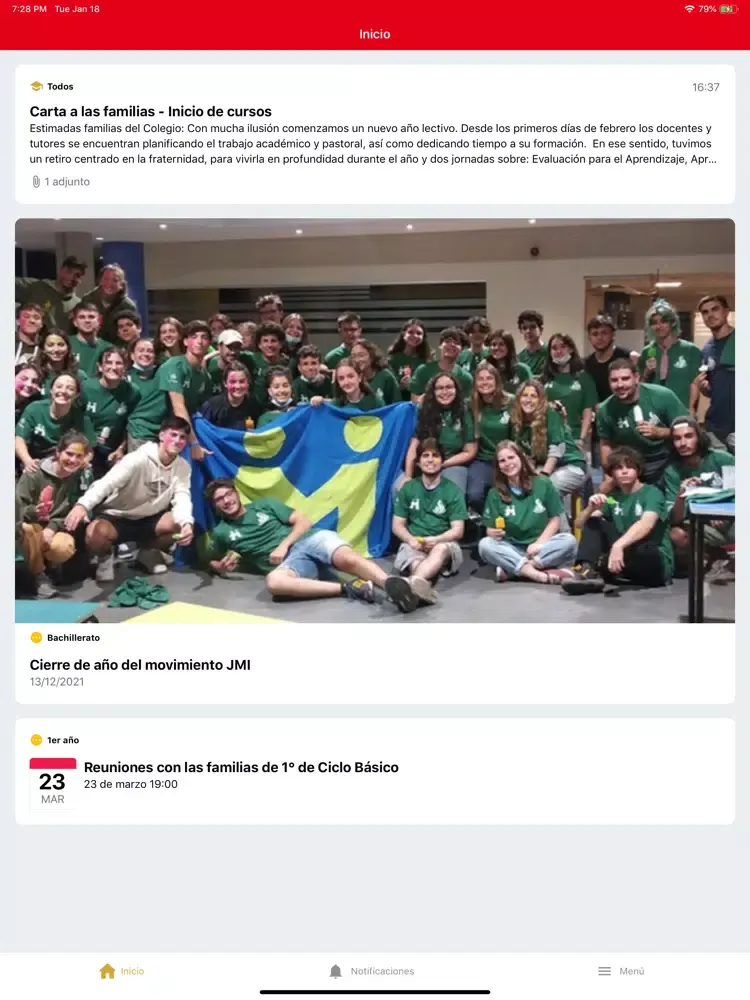 Zrzuty ekranu Colegio San Ignacio iPad 