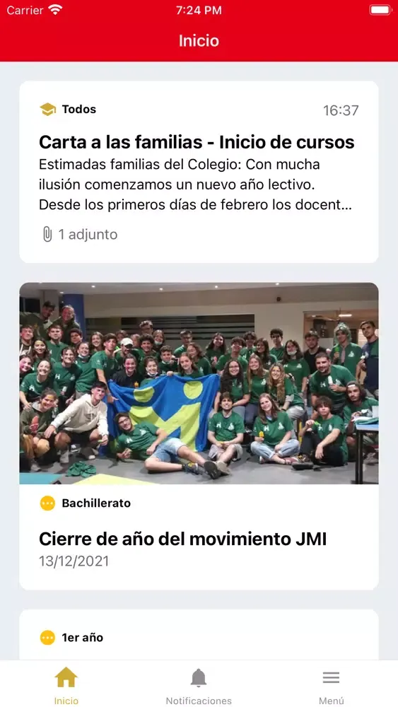 Zrzuty ekranu Colegio San Ignacio
