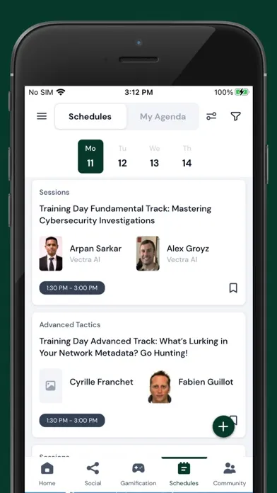 Vectra AI Events 스크린샷