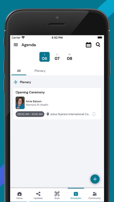 Screenshot di WomenLift Health Conference