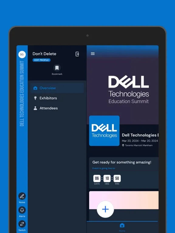 DT Events Canada iPad  स्क्रीनशॉट