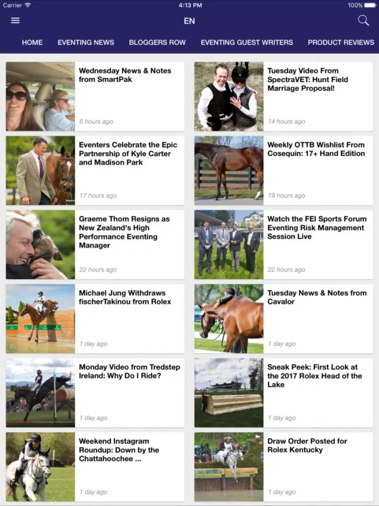 Eventing Nation iPad  স্ক্রিনশট
