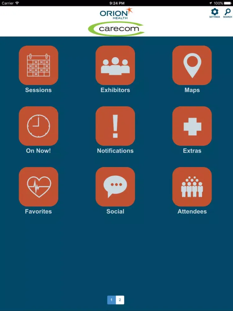 Orion Health iPad  Ekran Görüntüleri