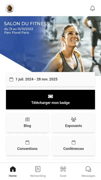Screenshot di FITEX Event