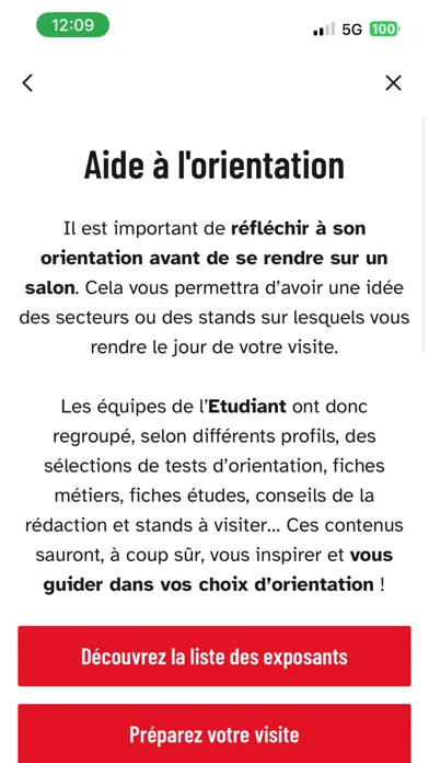Salons de l'Etudiant سکرین شاٹس