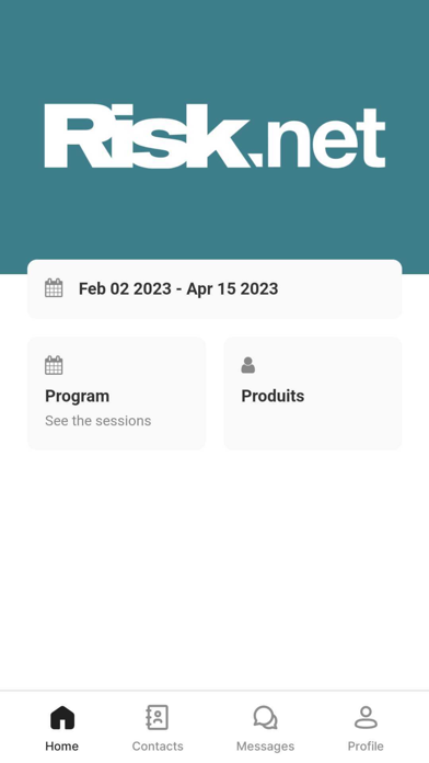 Zrzuty ekranu Risk.net Events