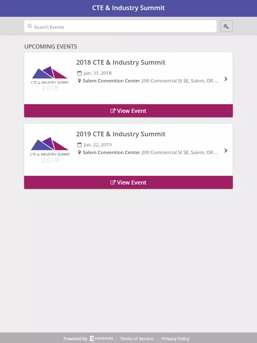 The Summit Events App iPad 应用截图