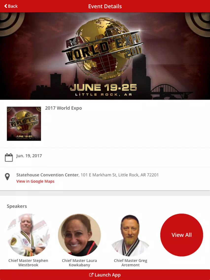 My ATA Events iPad  স্ক্রিনশট
