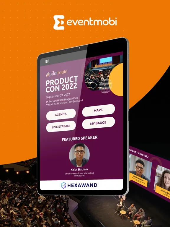 Tangkapan layar Event App by EventMobi iPad 