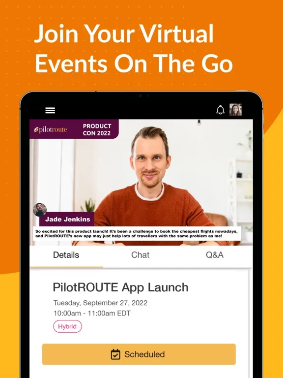 Tangkapan layar Event App by EventMobi iPad 