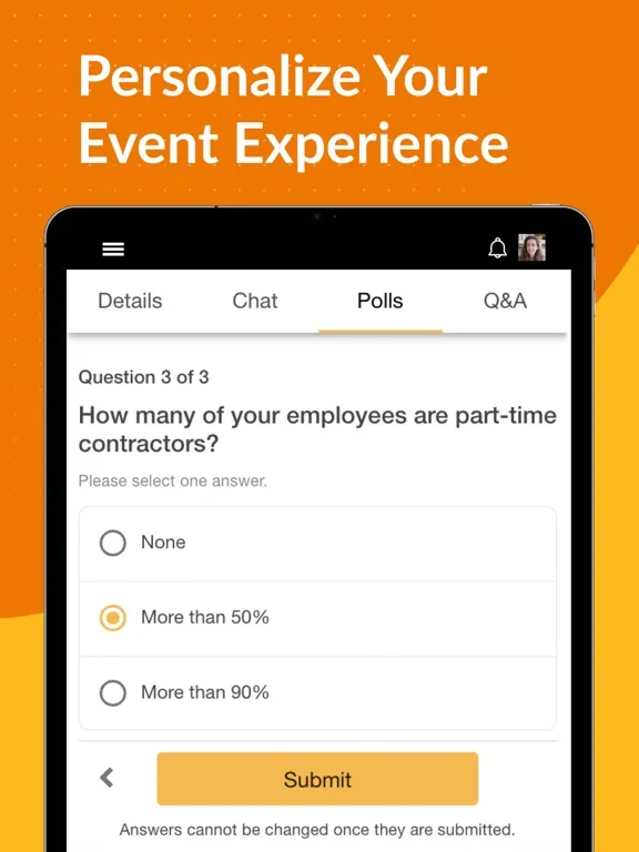 Tangkapan layar Event App by EventMobi iPad 