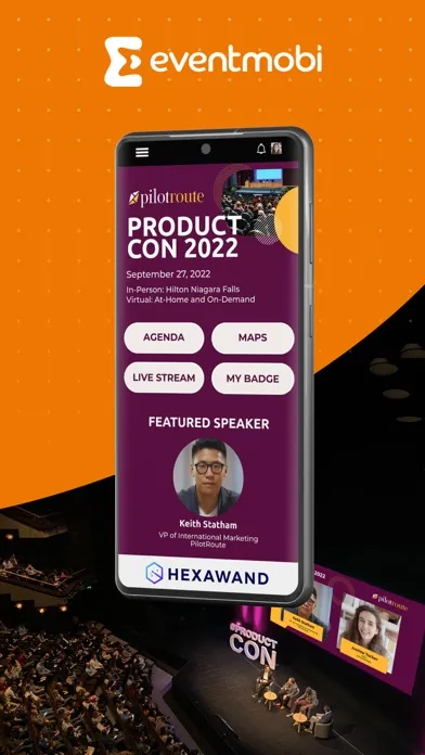 Tangkapan layar Event App by EventMobi