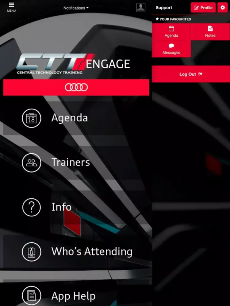 Audi CLT Events iPad  스크린샷